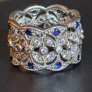 Sterling silver statement ring stamped 925 designed by Joseph Esposito size 7